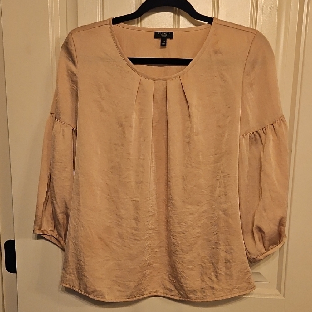 Talbots Light Beige Blouse